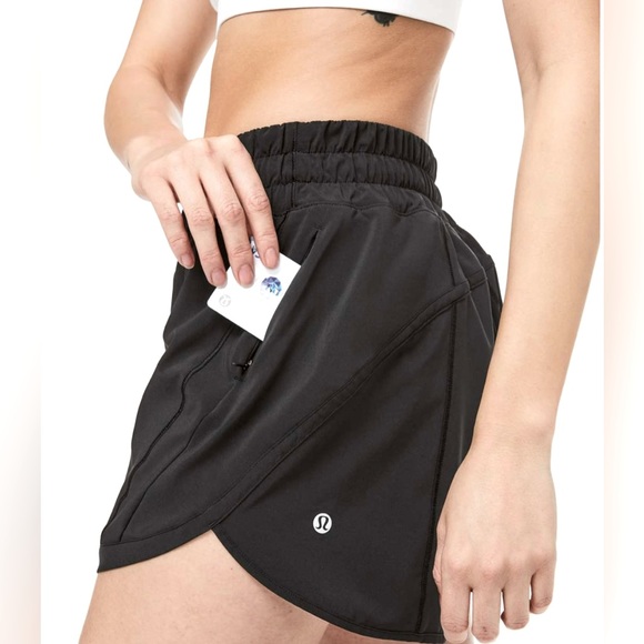 Lululemon Track That Short 5" Mid Rise Round
Hem Elastic Waistband Black 0 - Picture 2 of 9
